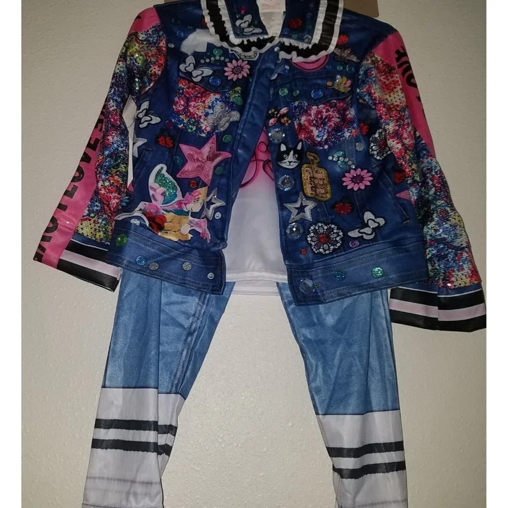 NEW That Girl Lay Lay Halloween Costume Girls Small 6-6X Shirt Jacket Pants